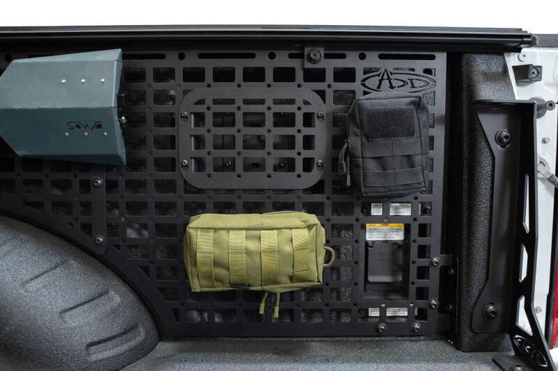 Ford Super Duty F350 Bed Side Molle Panel - Passenger Side - Addictive Desert Designs - Hammer Black - `23-`27